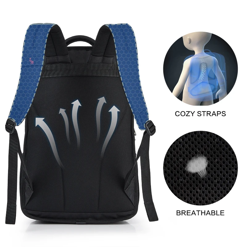 OIWAS 노트북 배낭 14 인치 학교 가방 방수 나일론 29L 캐주얼 어깨 가방 여행 십대 남성 배낭 Mochila