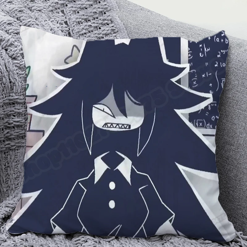 Fundamental Paper Education Pillow Case Miss Circle Anime Sofa Cushion Cover Cartoon Printed Pillowcase Home Living Room Decor