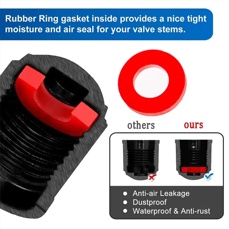 10pcs Carro Pneu Válvula Tampas Pneu Aro Stem Cobre Poeira Prova Decorativa Motocicleta Bicicleta Universal Caps