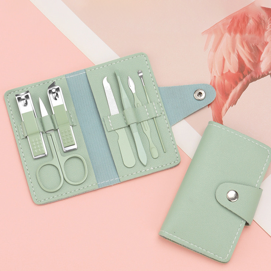 ชุดกรรไกรตัดเล็บ 7 ชิ้นชุดกรรไกรตัดเล็บในครัวเรือนแต่งเล็บและเครื่องมือเสริมความงามชุดกรรไกรตัดเล็บแบบพกพา