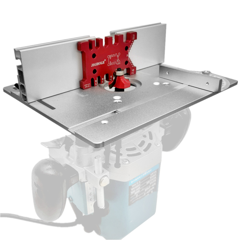Trimming Machine Base Transparent Shield Or Tenon Gauge Or Wood Router Woodworking Benche System Router Table Insert Plate Set