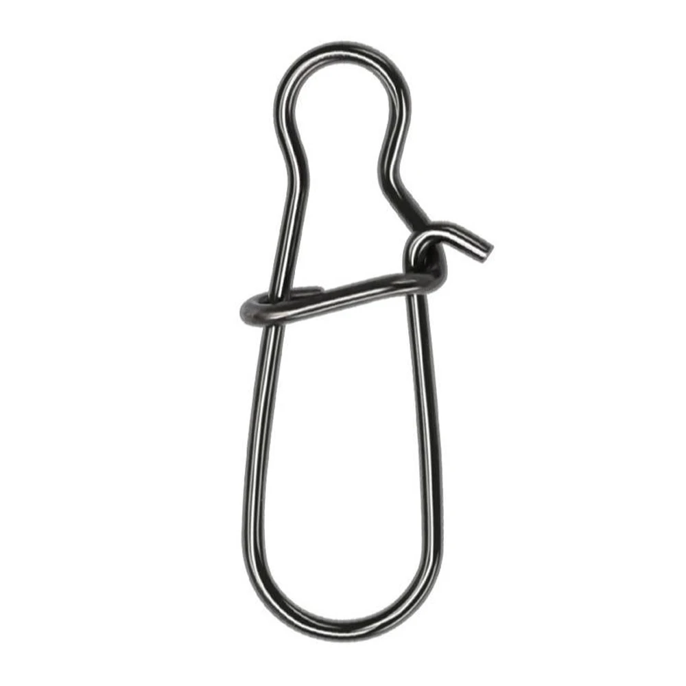 50 Stuks Rvs Vissen Snap Verslaafd Snap Pin Fastlock Clip Accessoires Visgerei Voor Barrel Swivel Lokken Haak