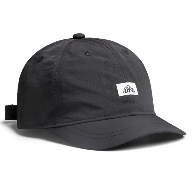 Gorra de béisbol retro unisex con ala corta, gorra con visera ajustable y de secado rápido, opción ideal para regalos