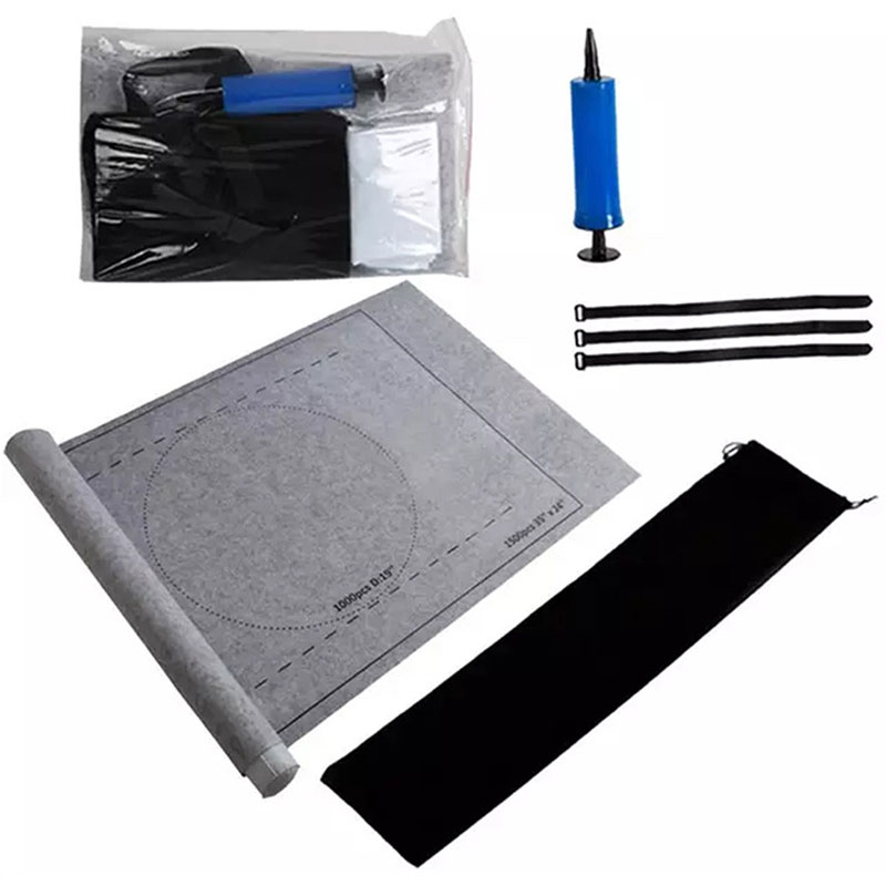 Estera de rompecabezas, rollo de fieltro, Alfombra de juego, manta para hasta 3000 piezas, accesorios de rompecabezas, bolsa de almacenamiento de viaje portátil