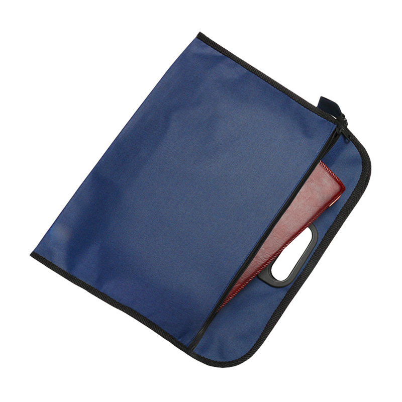 Cartella impermeabile in tela borsa portadocumenti A4 portatile ad alta capacità File per riunioni da uomo organizza il pacchetto borse per la conservazione aziendale
