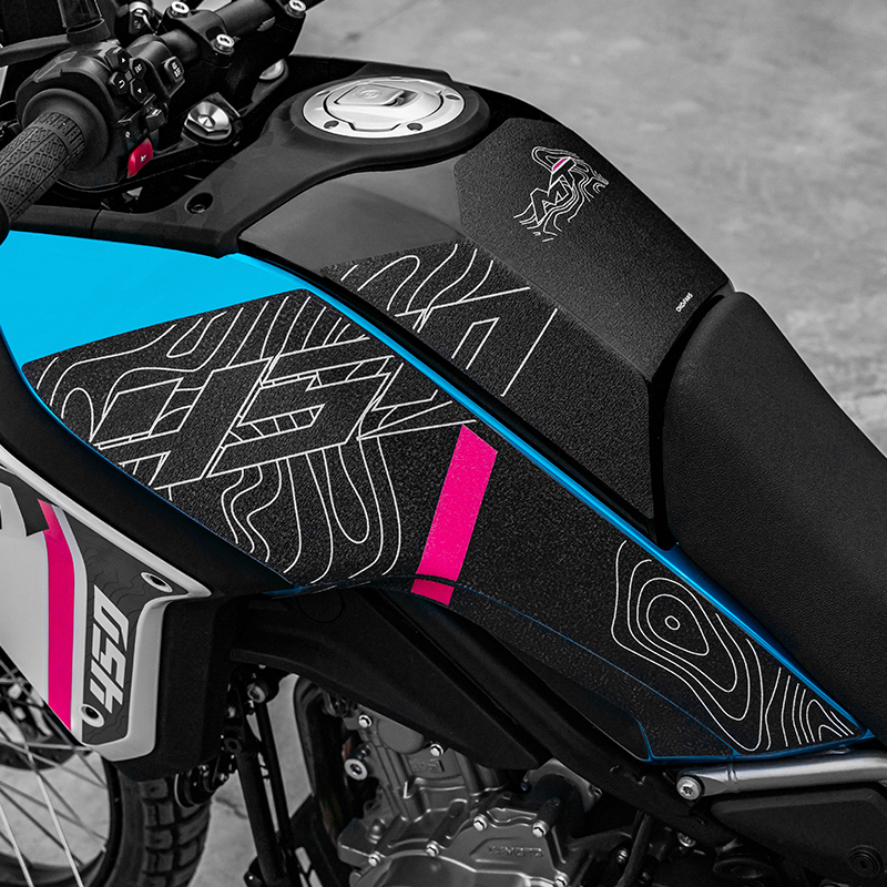 Usado para cfmoto 450mt 450 mt bicicleta tanque de combustível proteção adesivos kits de tanque de gás da motocicleta resistente à abrasão decoração decalques