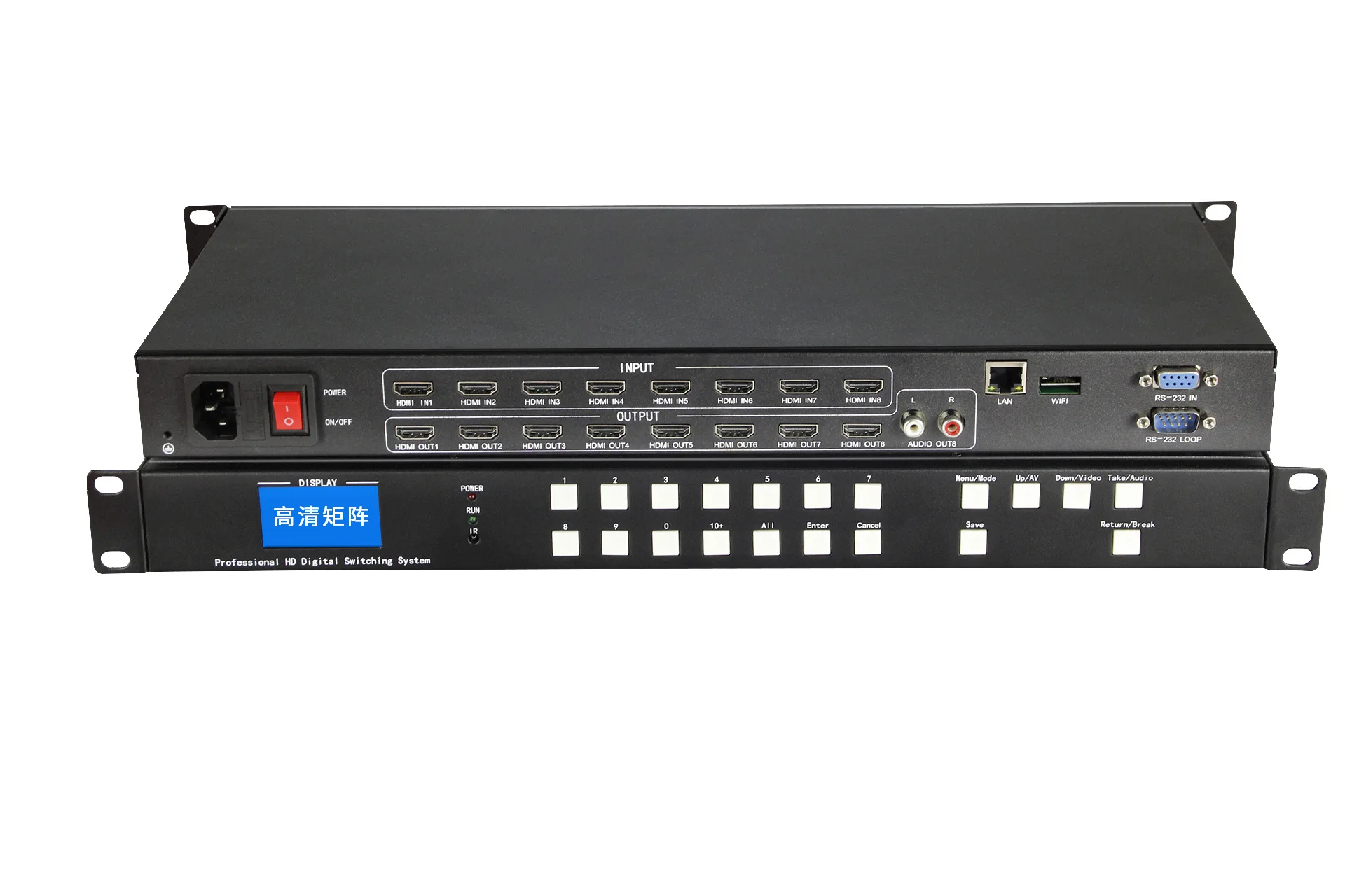 Conmutador de matriz Hdmi, convertidor divisor de interruptor 8x8, con Audio 3840x2160 @ 30hz
