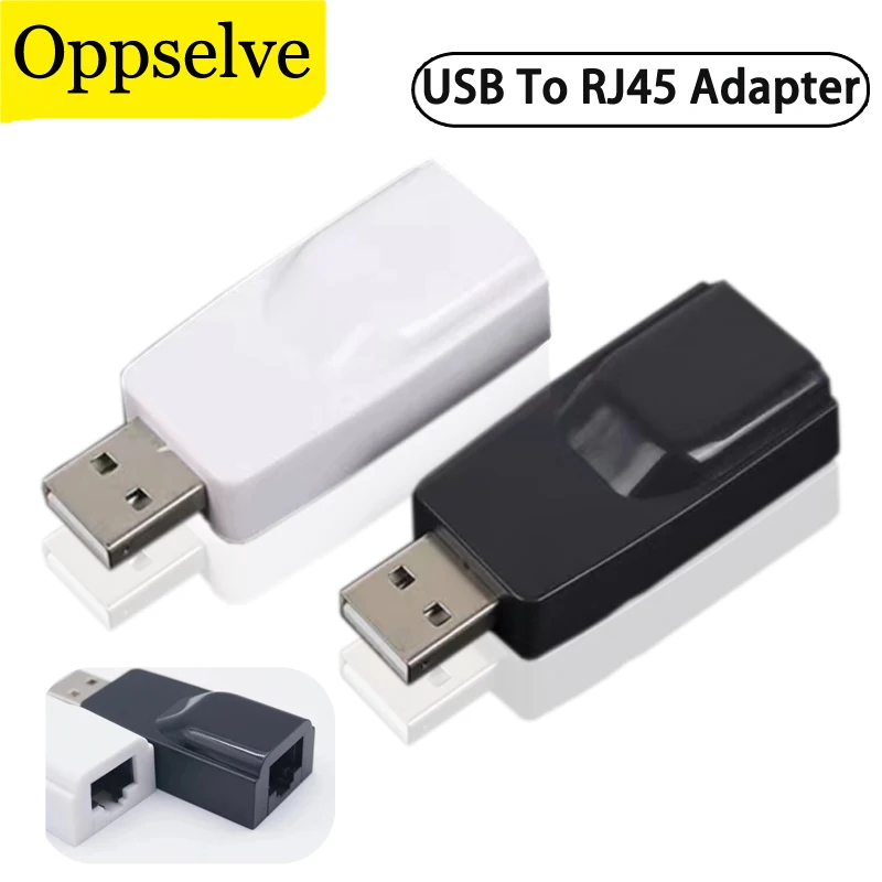 Портативный адаптер USB к RJ45 LAN Ethernet 100 Мбит/с USB2.0 преобразователь сетевой карты без привода для ПК ноутбука настольного компьютера DVB ТВ-приставки