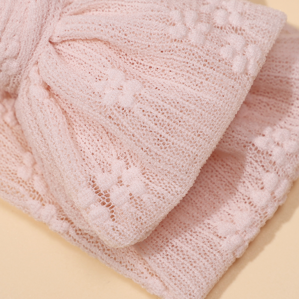 3 ピース/セット女の赤ちゃんヘッドバンドダブルメッシュ弓ヘアバンドソフトターバン素敵な弓子供帽子ヘアアクセサリー新生児用