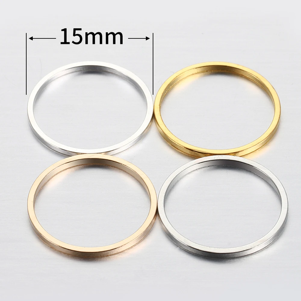 20-50pcs ต่างหูทํา Hoops Connectors ปิดวงกลมแหวนสําหรับ DIY จี้เครื่องประดับทําอุปกรณ์