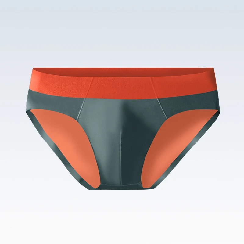 Cuecas masculinas de seda gelo sem costura cuecas respiráveis verão fino meninos esportes cintura baixa sexy shorts curtos cabeça