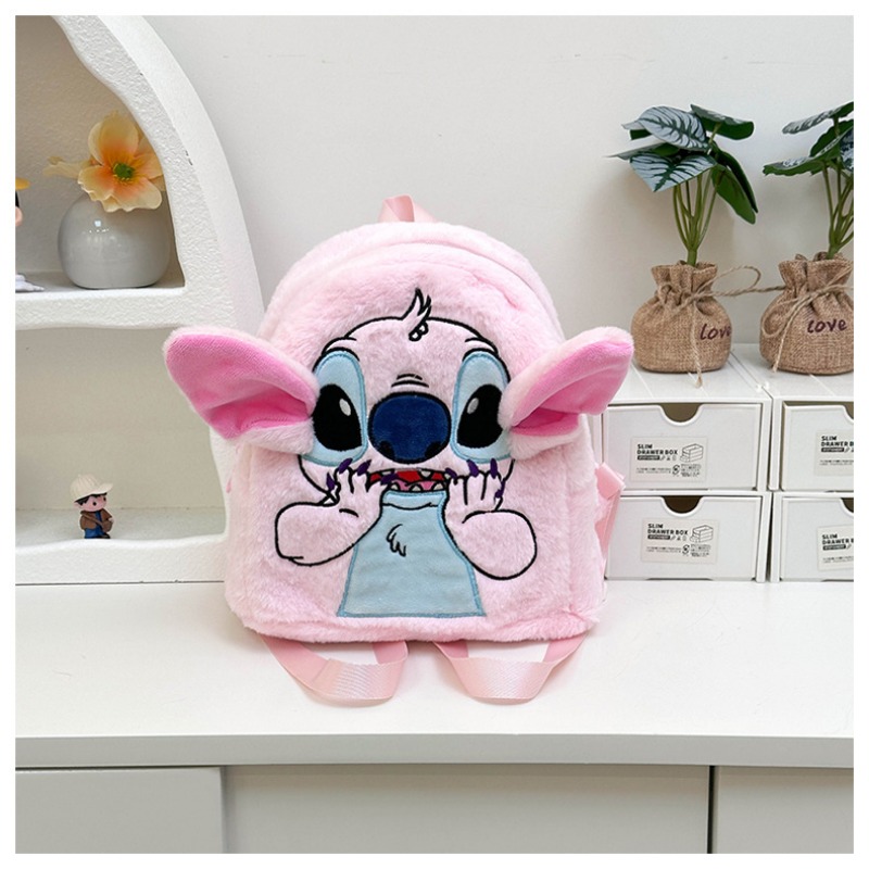 Stitch Rucksack Japanischer blauer lustiger Cartoon-Studentenrucksack mit großem Fassungsvermögen Kindergartentasche Kawaii-Rucksack