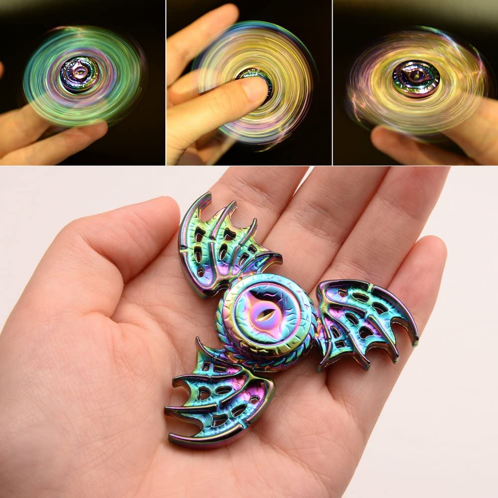Cánh Rồng Mắt Trí Fidget Spinner Hand Spinner Kim Loại Tiếng Ồn Thấp Cao Tốc Độ Tập Trung Đồ Chơi Với Thép Không Gỉ Tự Bôi Trơn chịu Lực