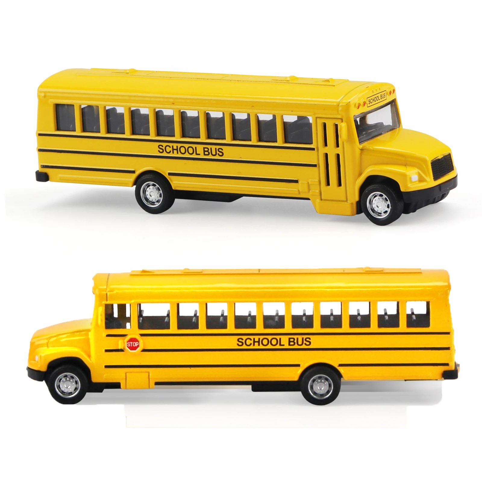 Symulacja aluminiowy autobus szkolny zabawki bezwładnościowe Model samochodu samochód z napędem pull back interaktywne zabawki kolekcja samochodów edukacyjne prezenty dla chłopców zabawki