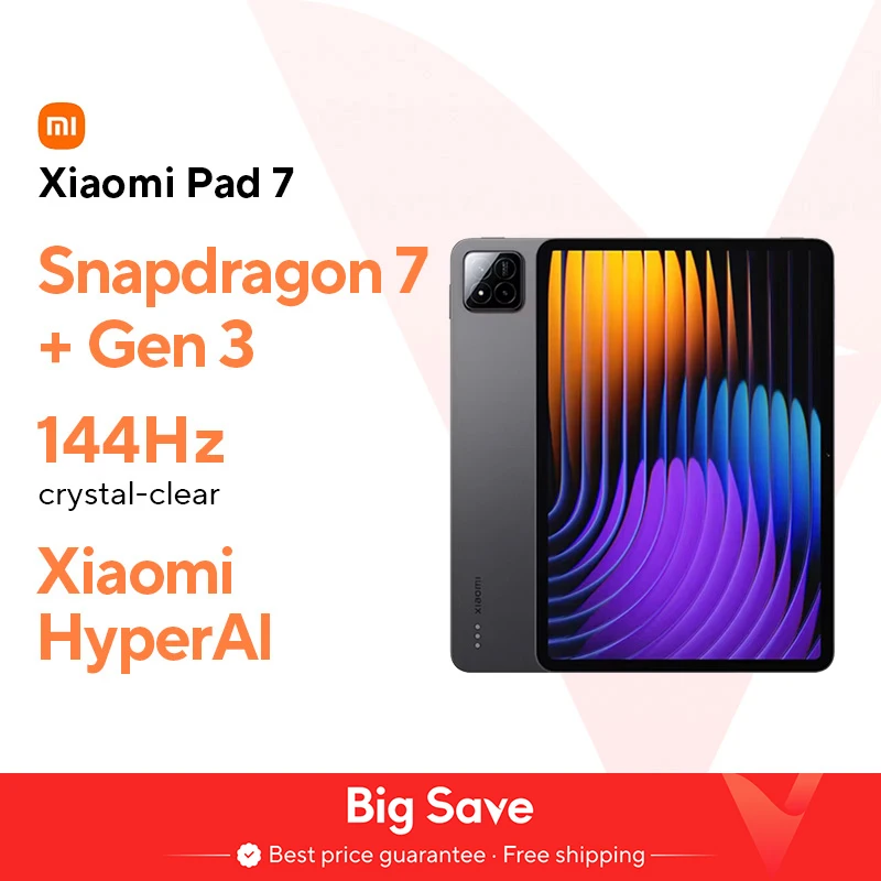 Globel-Version Xiaomi Pad 7 8850 mAh Akku 144 Hz 11,2 Zoll Bildschirm Quad-Lautsprecher Tablet 45 W Turboladung Dolby Visione