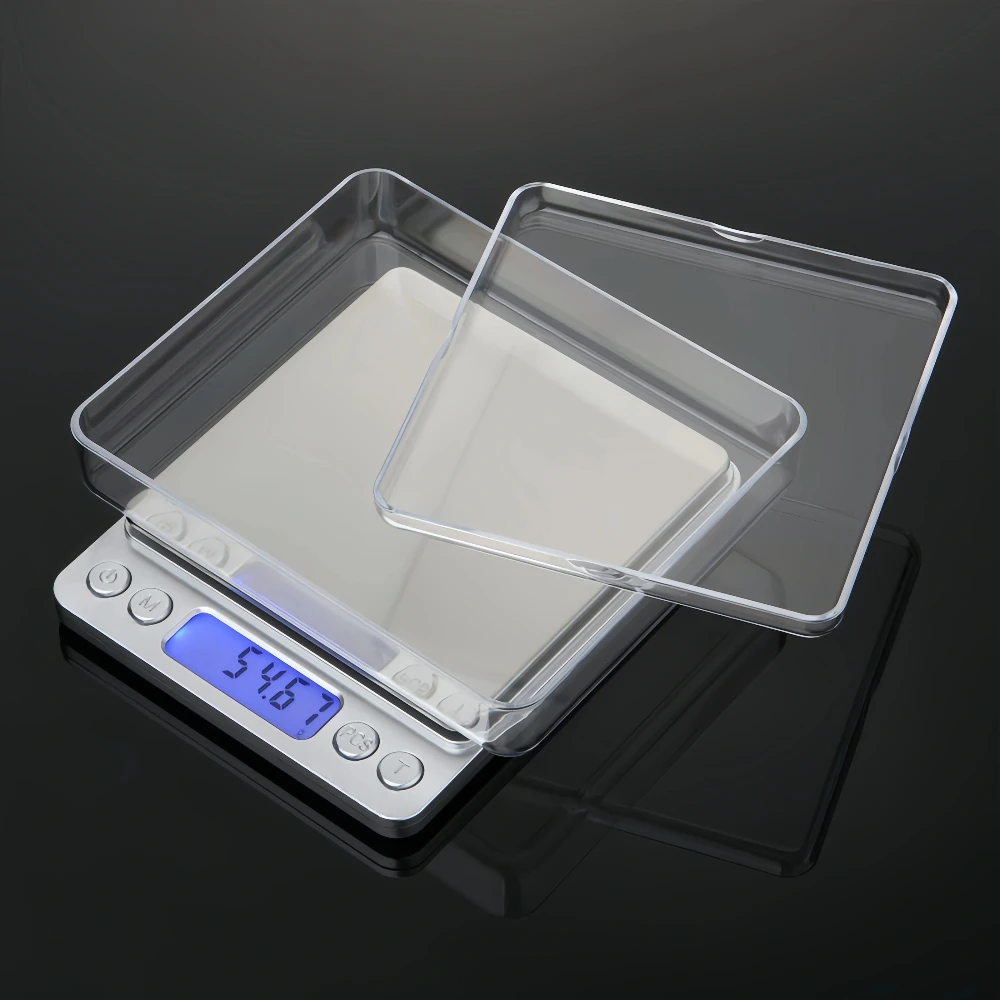 เครื่องชั่งเครื่องประดับดิจิตอลที่มีความแม่นยําพร้อม Backlit LCD แบบพกพา Mini Pocket Electronic Balance สําหรับกาแฟ/ชา/ยา/ทองชั่งน้ําหนัก