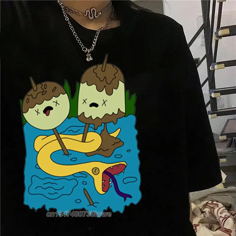 Marceline Và Công Chúa Bubblegum Kawaii Áo Ngộ Nghĩnh In Tặng Áo Dạo Phố Áo Plus Size Nam/Nữ Áo 90S