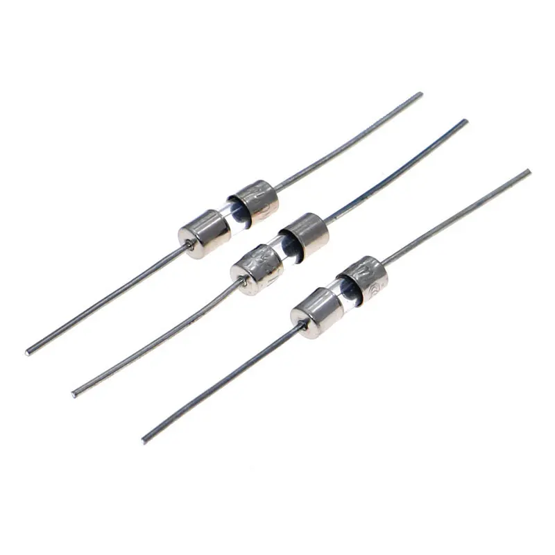 100個10値3.6*10ミリメートル250vダブル鉄キャップ軸スローガラスヒューズキットボックスとリード線0.5A 1A 2A 3A 3.15A 4A 5A 6.3A 8A 10A