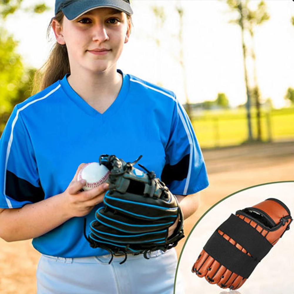 Guante de béisbol con Cinta ajustable, correa elástica, moldeador de Softball