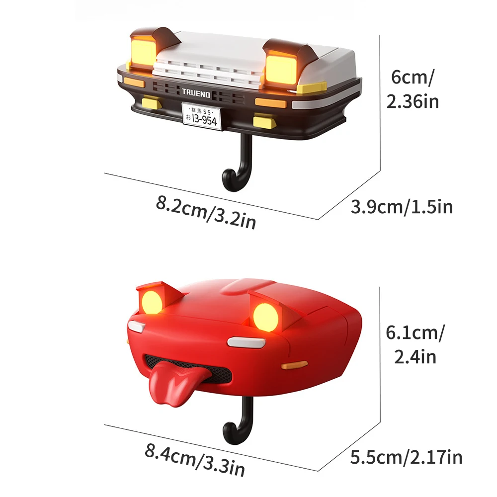 ที่แขวนกุญแจรูปไฟหน้ารถยนต์ AE86 สำหรับตกแต่งรถยนต์