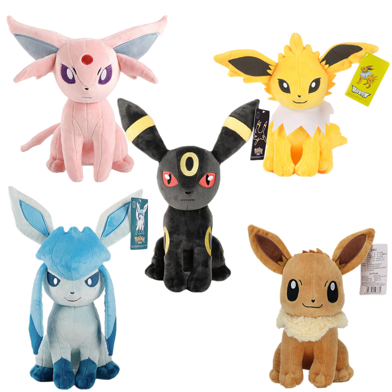 Novo pokémon boneca de pelúcia ievee família lua ievee sol ievee kawaii travesseiro cheio presente aniversário das crianças 24cm