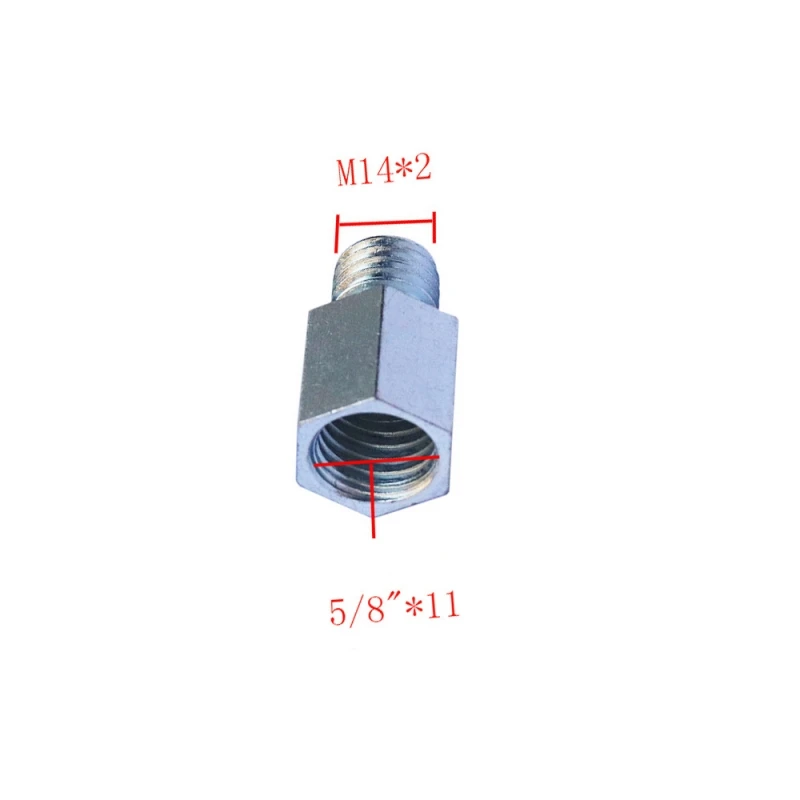 Adaptador de amoladora angular 5/8 "11 3/8" 16 M14-M10Thread Converter interfaz conector tornillo biela tuercas ranurado 125 150 tipo