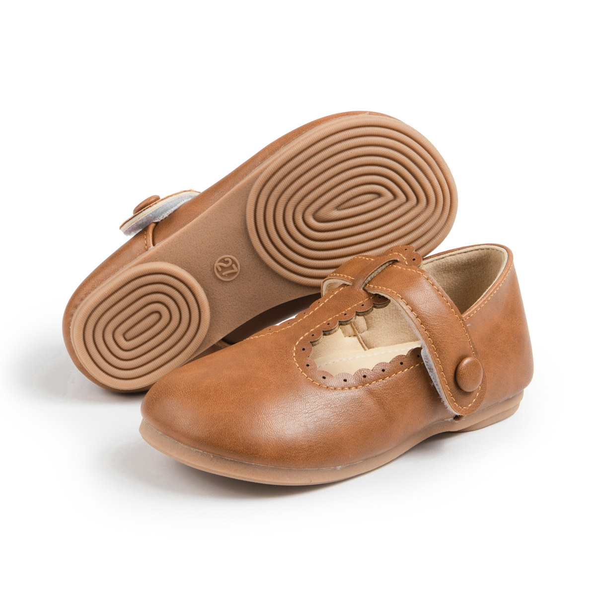 KIDSUN 幼児少女メリージェーンドレスシューズバレエフラット子供のためのガールパーティースクールシューズちょう結びプリンセスシューズ