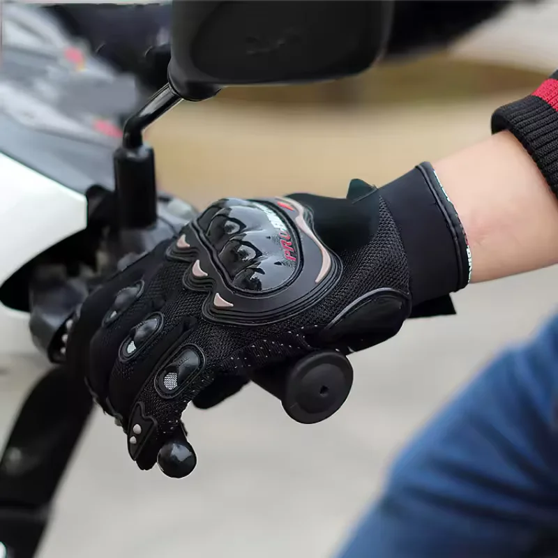 Guanti da moto Guanti da moto da uomo Guanti da corsa traspiranti con dita chiuse per sport all'aria aperta Crossbike Equitazione