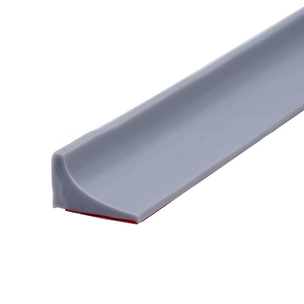 Bathroom Retention Water Barrier Strip Rubber Silicone Shower Barrier Water Stopper Kitchen Dry And Wet Separation Seal Strip