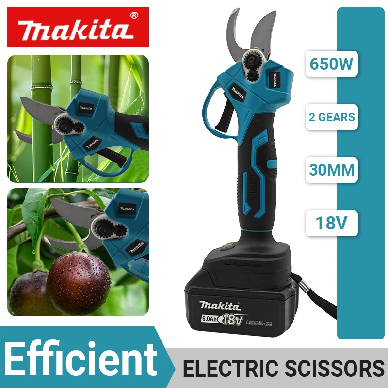 Makita-tijeras de electricista inalámbricas profesionales con batería de 18v, tijeras de podar, taladros inalámbricos, herramientas, podadora de jardín 2025