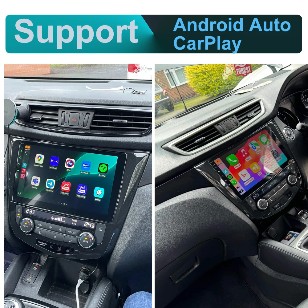 SINOSMART Radio de coche reproductor Android para Nissan Xtrail T32 x-trail Qashqai J11  Rogue Dualis 2013-2019 compatible con OEM BOSE 360