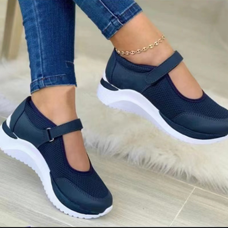 รอบหัวถักผู้หญิงหนารองเท้าเดียวรองเท้าสตรีขนาดใหญ่ขนาด 36-43 ตาราง Casual รองเท้าผู้หญิงรองเท้าผ้าใบผู้หญิง