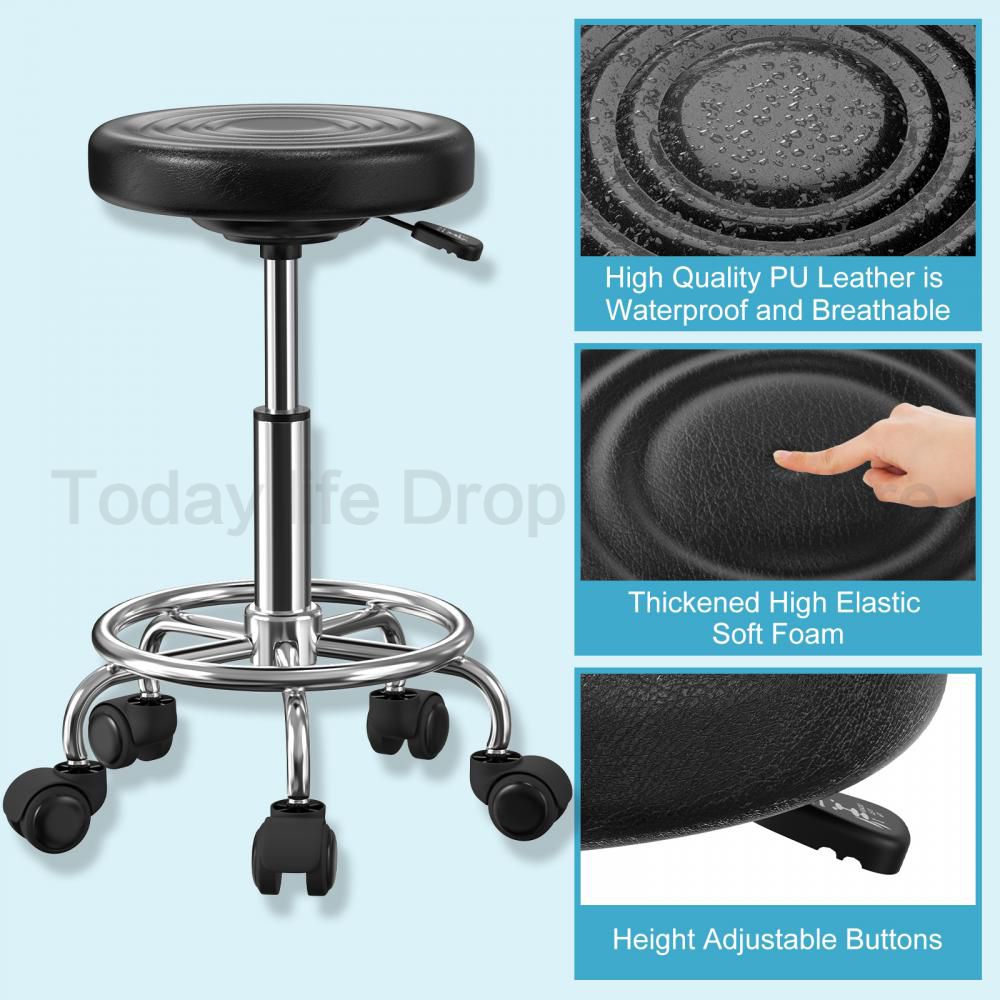 2 stücke Schönheits salon Friseurs tühle Schönheit Make-up Stuhl Möbel Büro Schreibtisch Hocker mit Rädern drehbar heben runden Hocker hwc