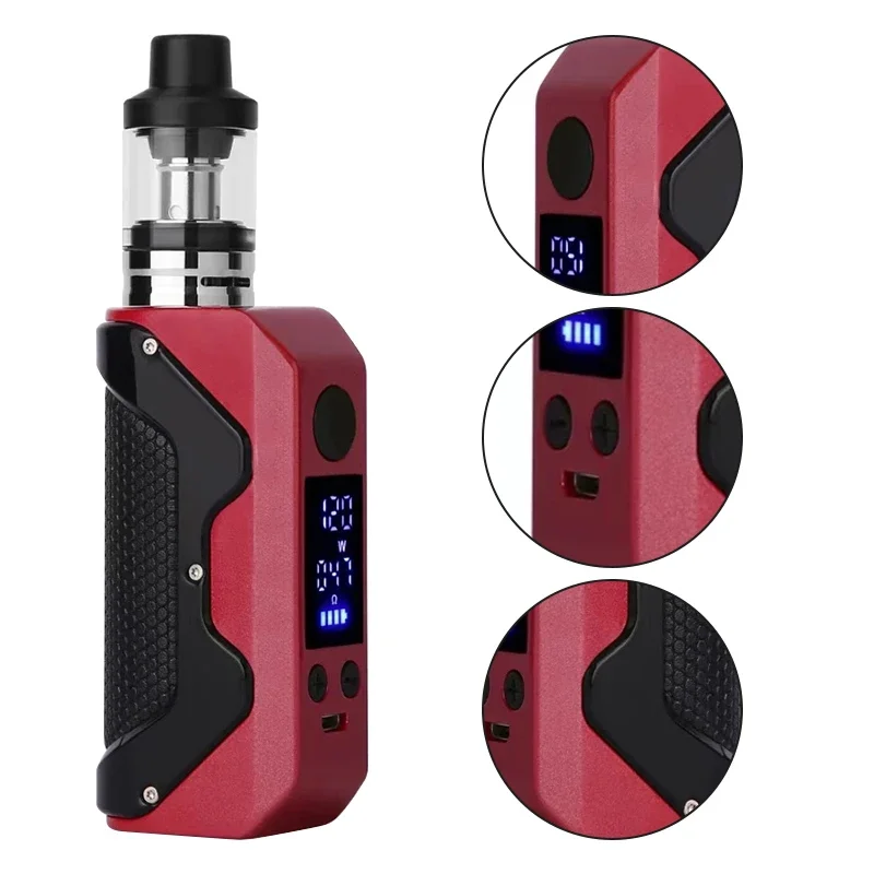 120W fumée Vape boîte Mod Cigarettes électroniques Kit 2000mah batterie 3ml atomiseur réglable Vaper vaporisateur stylo Ecig Vapor Vapes