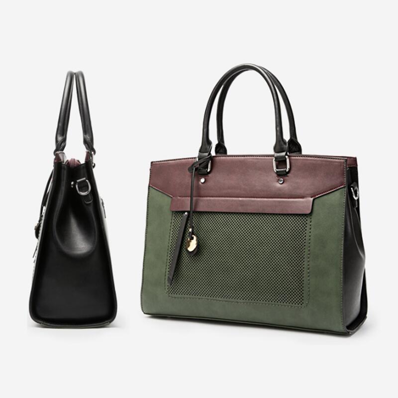 OYIXINGER-Maleta de couro para mulheres, alça superior, bolsa de ombro, negócios, laptop, MacBook, HP, Acer, Dell, moda, senhoras, 13"