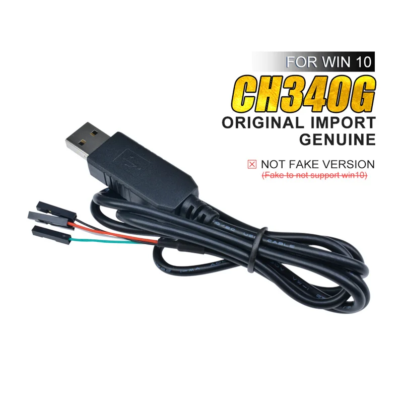 1 M CH340 CH340G Cable de Línea de Descarga USB a TTL Serial Converte USB a RS232 TTL Serial Adaptador Convertidor de 4 Pines Hembra