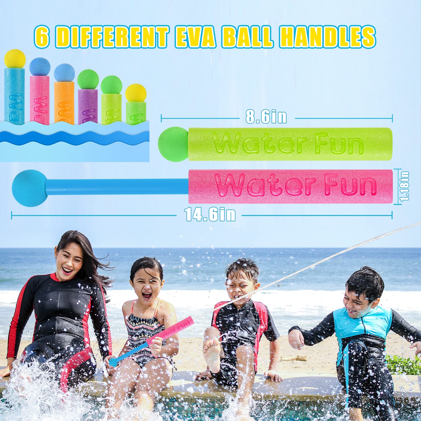 10 Packs Waterpistool Voor Kinderen Zomer Schuim Waterpistool Speelgoed Water Squirter Soaker Blaster Buitenzwembad Beach Games Speelgoed