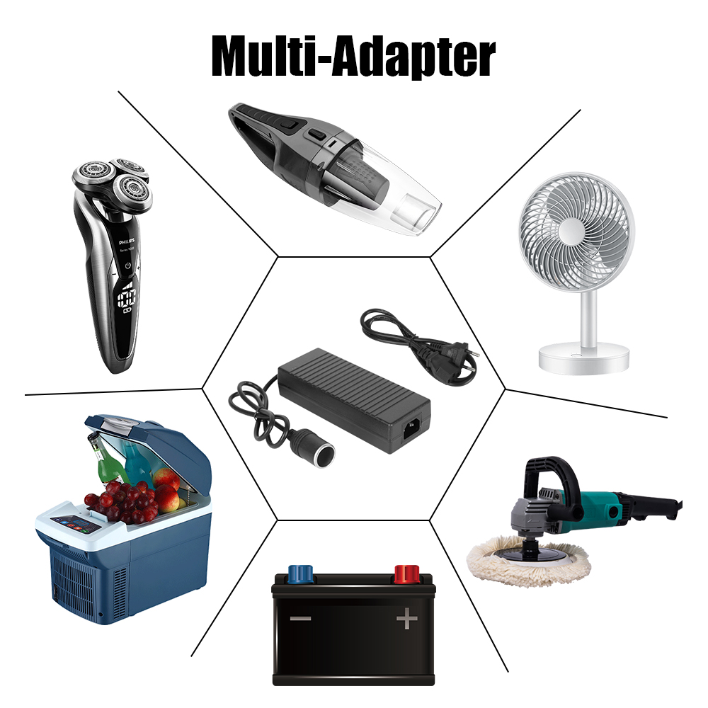 Fonte de isqueiro ue eua reino unido plug conversor de isqueiro 110v/ 220v para 12v 15a adaptador de alimentação ac/dc converter