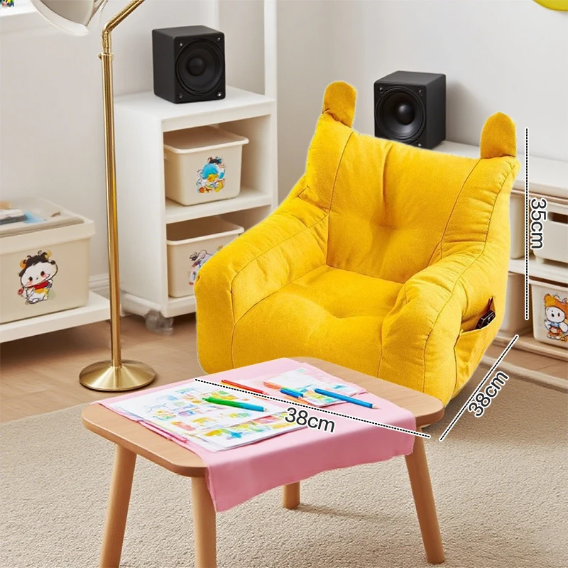 Soft Small Sofa Chair Comfortable Ergonomic Living Room Lazy Sofa With Storage Bag Children's Bear Sofa Chair For Boys And Girls
