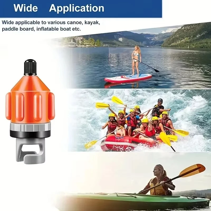 Opblaasbare boot SUP-pompadapter Luchtpompconverter voor opblaasbare kajak Roeiboot Stand Up Paddle Board Luchtventieladapter