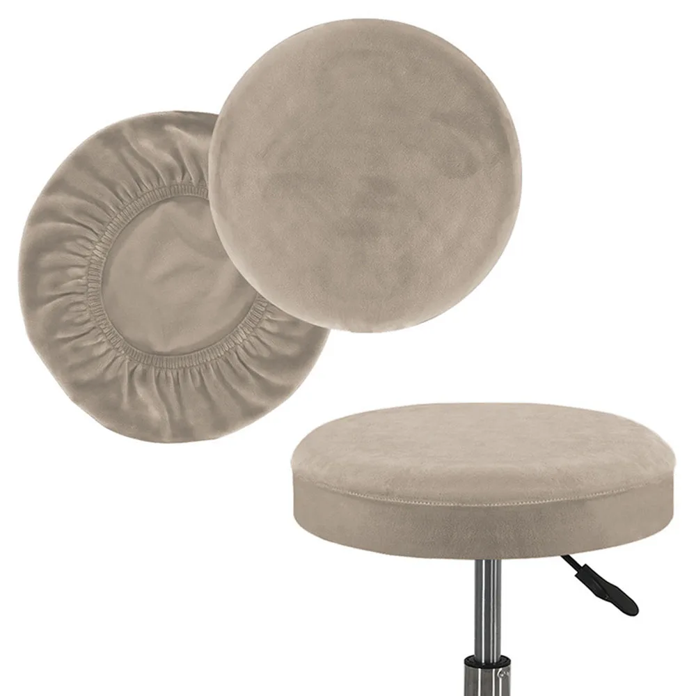 Funda de terciopelo para taburete, cubierta redonda para silla giratoria, funda Universal para taburete, funda para taburete de Bar, cafetería, fundas de alta calidad