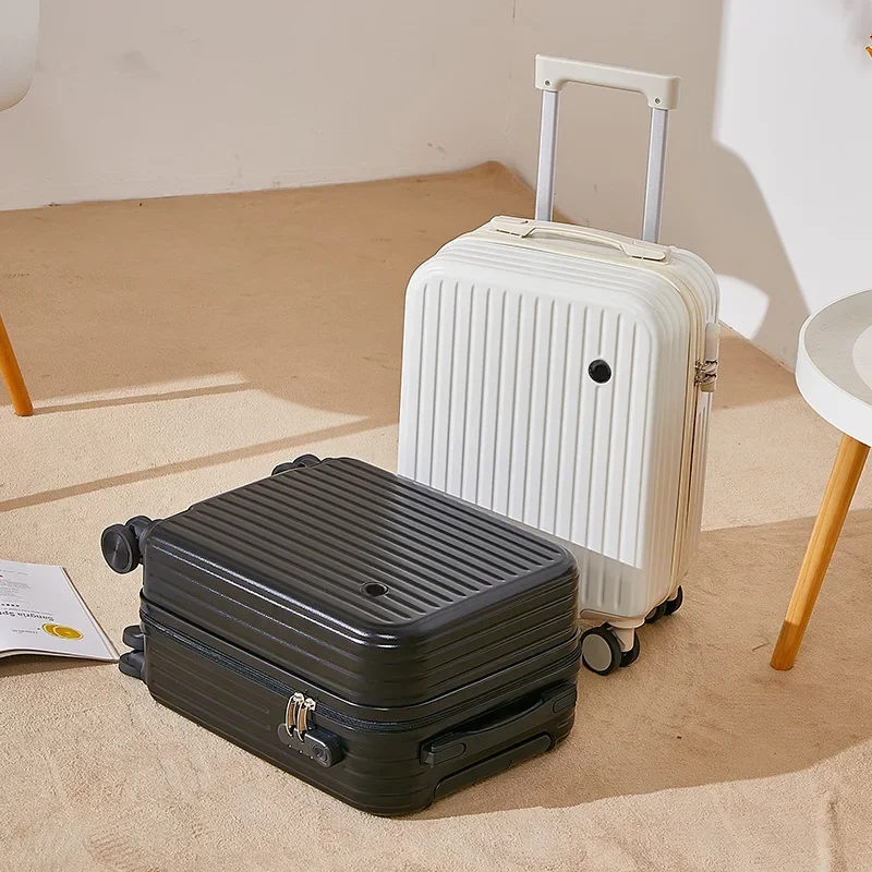 18 Zoll Reisekoffer multifunktion ale Koffer Boarding Box Student Trolley Passwort Fall Roll gepäck tasche mit Getränke halter
