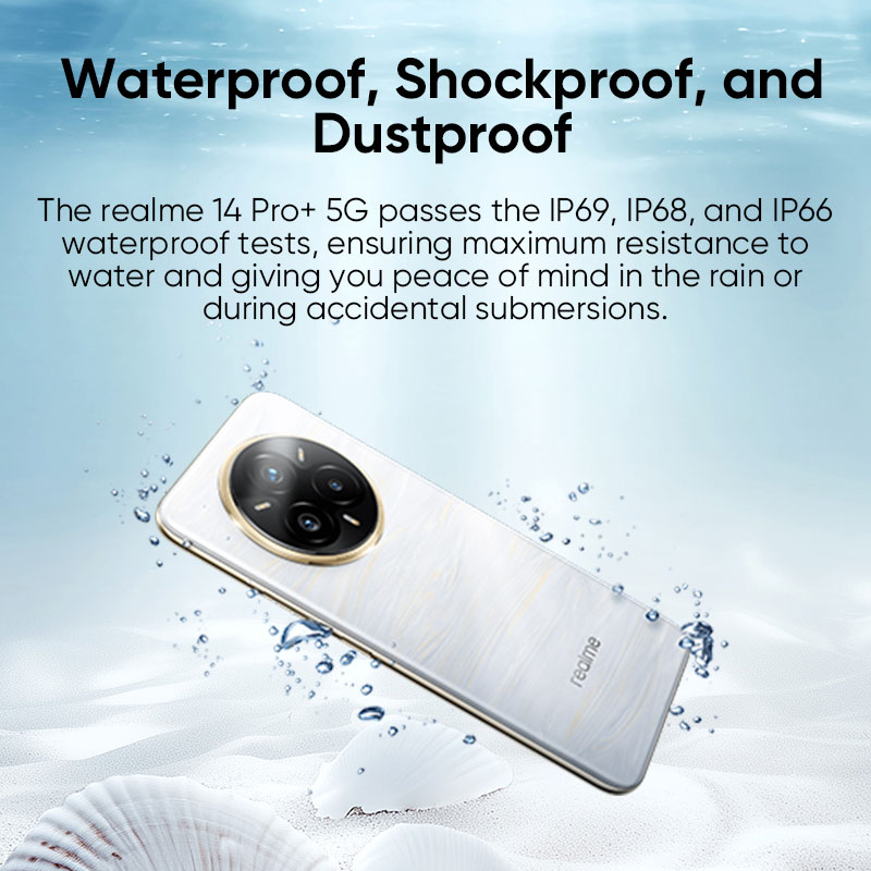 Global Version realme 14 Pro Plus 5G Smartphone Sony 3X Periscope OIS Camera Snapdragon7s Gen 3 80W SUPERVOOC Charge IP69