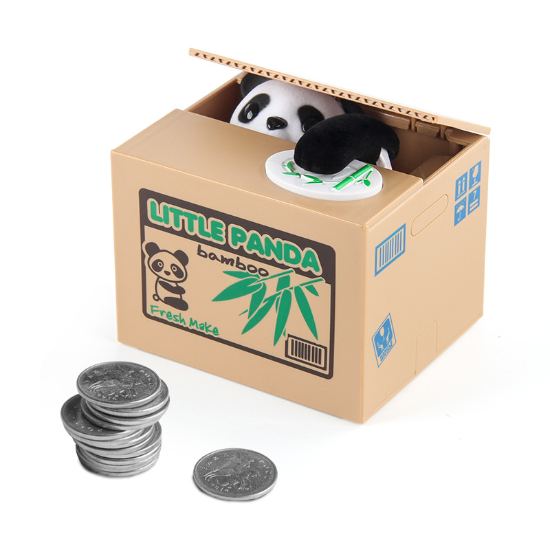 Creatieve elektronische spaarpot Eet geld Kat Geldbank Leuk speelgoed Kindercadeaus Muntbesparingen Desktopdecoraties