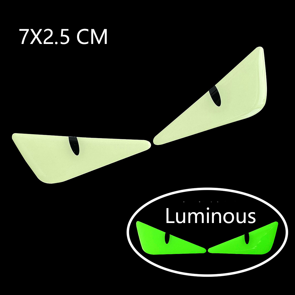 Reflektierende Teufelsaugenaufkleber für Auto- und Motorraddekoration, leuchtend, verbessert Nachtsichtbarkeit, Sicherheit, Haltbarkeit, Mode