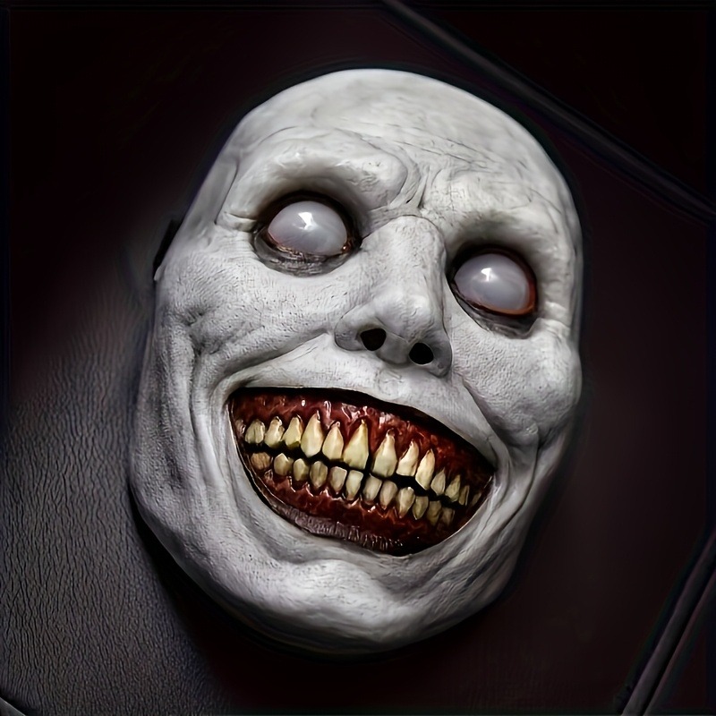 Weihnachts-Zombie-Maske – gruseliger Clown und Dämon, Dual-Gesichts-Design, leicht, atmungsaktiv für Cosplay