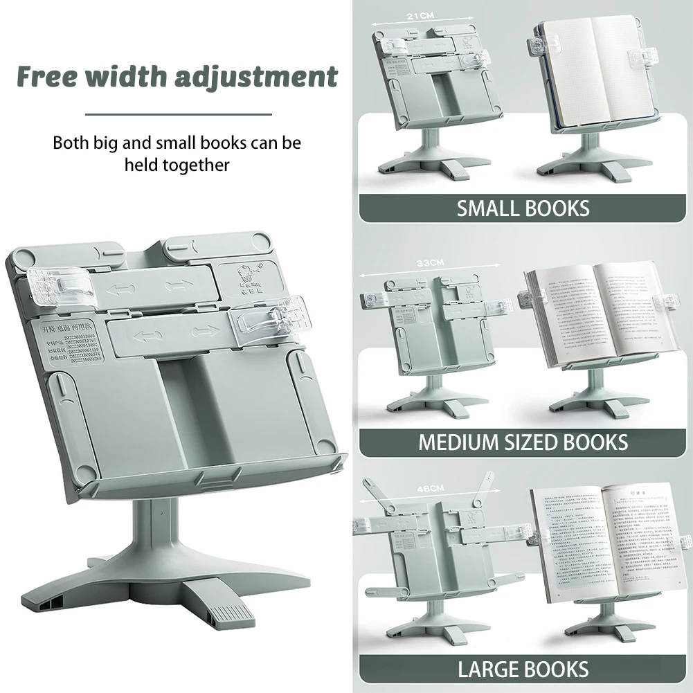 Reading Bookshelf Readable Rotatable Hebing Landing Lesen Tragbares Buchunterstützung Multifunktionales Dokumentregal für Zuhause