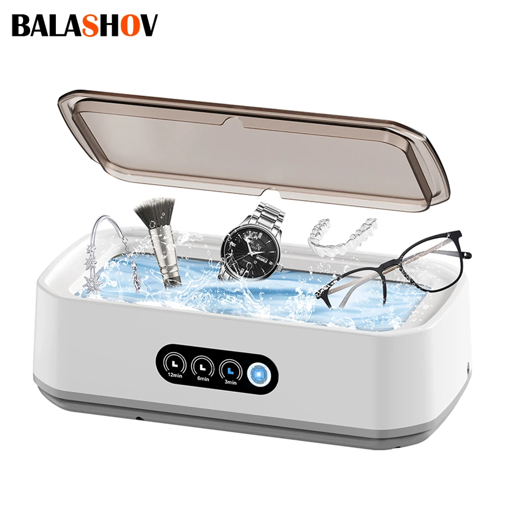 Máquina limpiadora ultrasónica para gafas, 650ml, Mini limpieza por vibración de alta frecuencia para gafas, joyería, chupete para dentadura