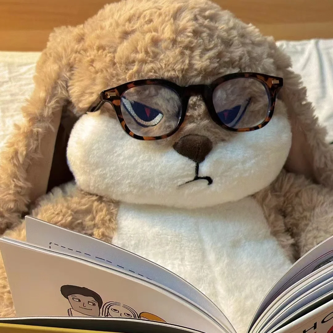 ขนาดใหญ่ขนาด Angry Rabbit Plush ของเล่นน่ารักสัตว์ Plushie ตุ๊กตา Kawaii ตุ๊กตาของเล่นชุดตกแต่งห้องของขวัญวันเกิด