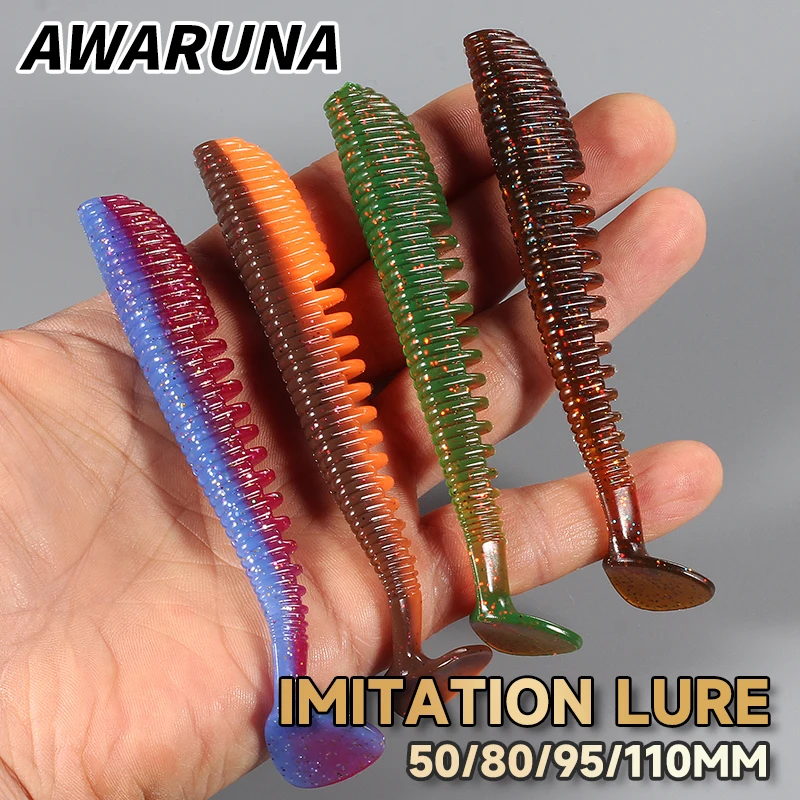 2019 Siêu Lục Địa 50Mm 80Mm 95Mm 110Mm Mồi Câu Cá Mềm Dụ Nhân Tạo Mồi Động Vật Ăn Thịt Giải Quyết Cho Pike và Pike